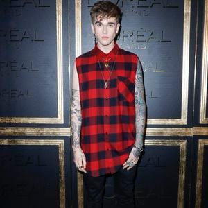 Gabriel-Kane Day-Lewis (le fils d'Isabelle Adjani) - Photocall - Soirée "Gold Obsession" de L'Oréal à la Monnaie de Paris lors de la Fashion Week de Paris, le 2 octobre 2016. © Olivier Borde/Bestimage