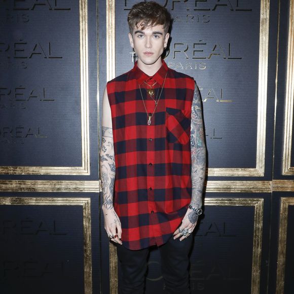 Gabriel-Kane Day-Lewis (le fils d'Isabelle Adjani) - Photocall - Soirée "Gold Obsession" de L'Oréal à la Monnaie de Paris lors de la Fashion Week de Paris, le 2 octobre 2016. © Olivier Borde/Bestimage