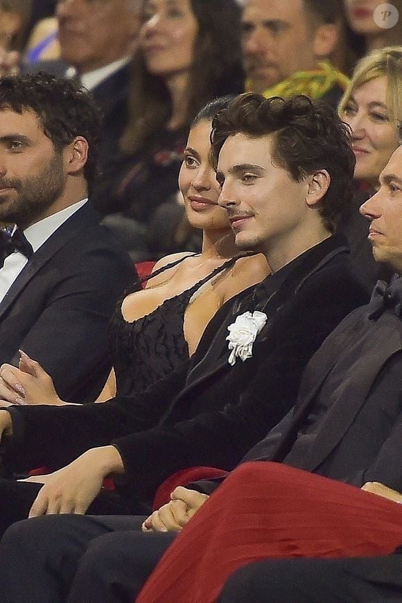 Timothée Chalamet et sa compagne Kylie Jenner à la cérémonie David di Donatello Awards  à Rome, le 7 mai 2025. Backgrid UK/ Bestimage
