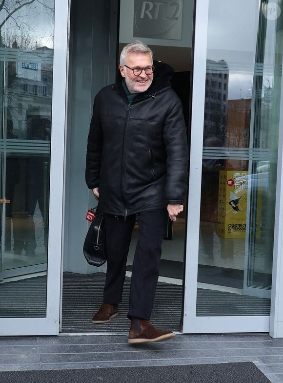 Exclusif - Laurent Ruquier - Les célébrités quittent les studios de RTL à Neuilly sur Seine, le 9 janvier 2025.