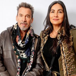 Florent Pagny et sa femme Azucena au défilé Stella McCartney prêt-à-porter automne-hiver lors de la Fashion Week de Paris. © Bestimage