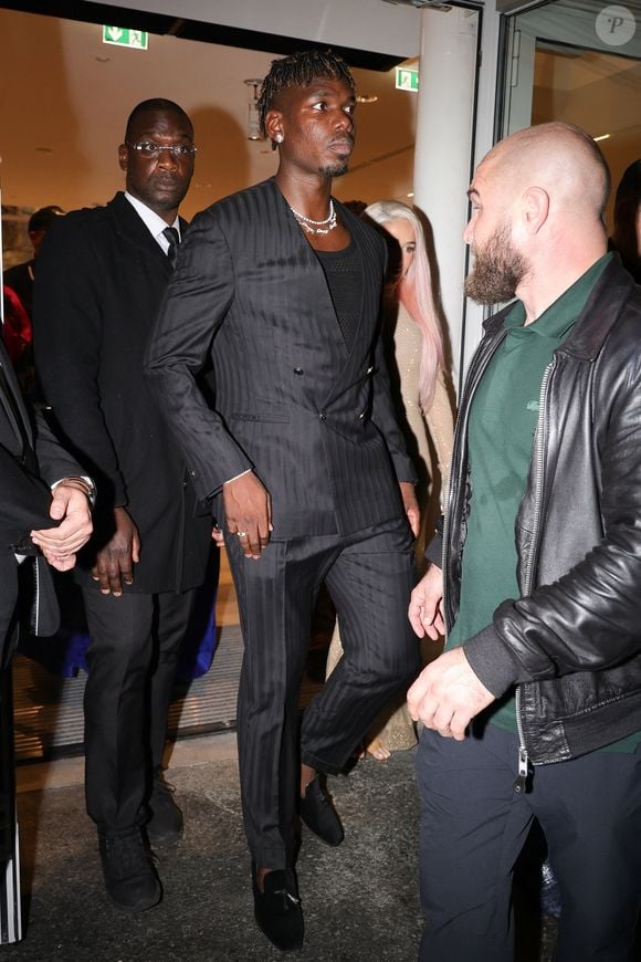 Paul Pogba et Zulay Pogba - Avant-première du film "4 Zéros" au cinéma Pathé Palace à Paris le 15 octobre 2024.  Backgrid USA / Bestimage