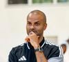 Dans "Rendez-vous en terre inconnue", l'ancien basketteur Tony Parker s'envole pour l'Angola et affronte un défi inédit. 

Tony Parker lors d'un entrainement ouvert à la presse à la Tony Parker Academy à Lyon. Photo Sandrine Thesillat / PsNewZ / Bestimage