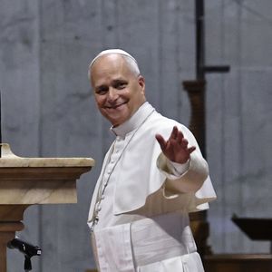 Le pape Léon XIV lors de l'audience générale hebdomadaire à la basilique Saint-Pierre au Vatican, le 26 août 2026. © Evandro Inetti/ZUMA Press Wire/Bestimage