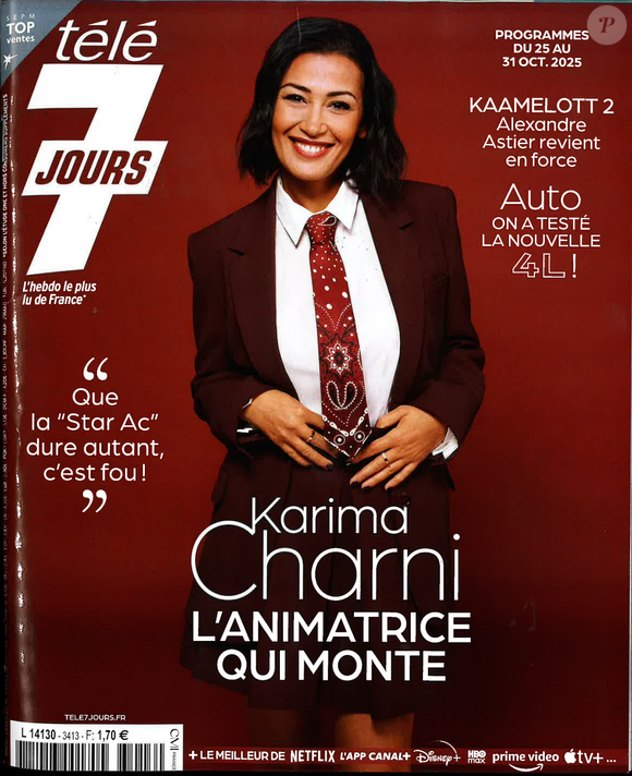 Une du "Télé 7 Jours" couvrant les programmes du 25 au 31 octobre 2025