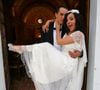 Le couple s'est marié il y a 10 ans jour pour jour.

Mariage religieux à l'église de Villanova d'Alizée et Grégoire Lyonnet - Villanova, le 18 juin 2016
© Olivier Huitel - Olivier Sanchez / Bestimage - Crystal