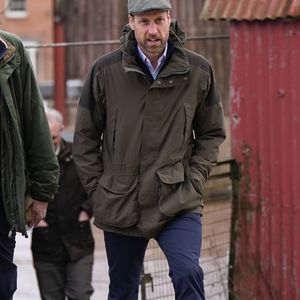 Le prince William, prince de Galles, visite la ferme " Lower Blakemere Farm" à Hereford le 28 janvier 2025.

© Jacob King/WPA-Pool/ Julien Burton via Bestimage