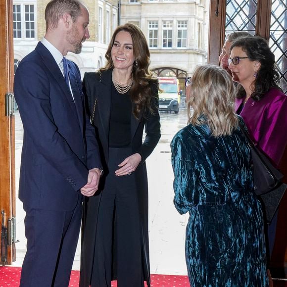 Le prince William, prince de Galles, et Catherine (Kate) Middleton, princesse de Galles, assistent à une cérémonie de commémoration des 80 ans de la libération du camp de concentration d'Auschwitz-Birkenau au Guildhall à Londres, le 26 janvier 2025. Julien Burton / Bestimage