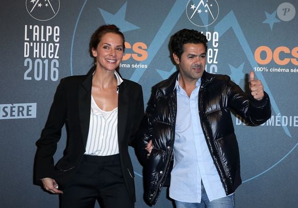 Jamel Debbouze et sa femme Mélissa Theuriau lors de la cérémonie de clôture du 19ème Festival International du film de Comédie de l'Alpe d'Huez, le 16 janvier 2016.© Dominique Jacovides/Bestimage