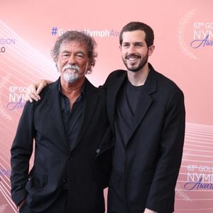 Olivier Marchal et Victor Belmondo - Photocall et cérémonie de clôture de la 63ème édition du Festival de Télévision de Monte-Carlo (63rd Golden Nymph) au Grimaldi Forum à Monaco
 le 18 juin 2024.

© Denis Guignebourg / Bestimage
