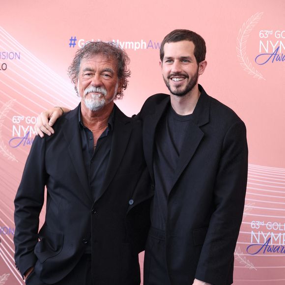 Olivier Marchal et Victor Belmondo - Photocall et cérémonie de clôture de la 63ème édition du Festival de Télévision de Monte-Carlo (63rd Golden Nymph) au Grimaldi Forum à Monaco
 le 18 juin 2024.

© Denis Guignebourg / Bestimage