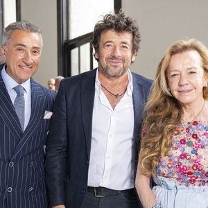 Sofiane Salah Kaabi, Patrick Bruel et Caroline Scheufele - Les célébrités au défilé Tamara Ralph Collection Haute Couture Automne/Hiver 2025-2026 lors de la Fashion Week de Paris (PFW) le 7 juillet 2025. © Da Silva / Perusseau /Bestimage