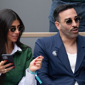 Louana Franco et Adil Rami assistent au tournoi Roland Garros 2025 le 1er juin 2025 à Paris, France. Photo by Laurent Zabulon/ABACAPRESS.COM