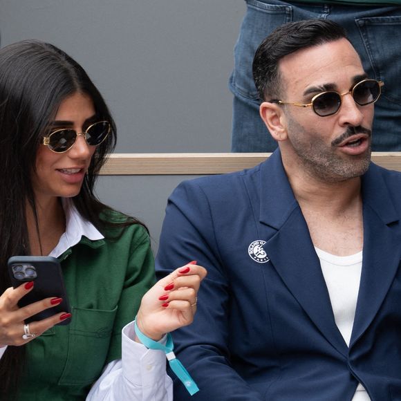 Louana Franco et Adil Rami assistent au tournoi Roland Garros 2025 le 1er juin 2025 à Paris, France. Photo by Laurent Zabulon/ABACAPRESS.COM