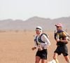 Installé depuis deux ans dans la station des Deux Alpes, cet ancien ingénieur de Montréal profite de cet environnement montagnard pour s'entraîner quotidiennement au ski ou à l'alpinisme.

Illustration du Marathon des Sables 2023 dans le désert marocain, le 24 avril 2023.
Jon Bromley/Action Plus Sports via Zuma Press/Bestimage