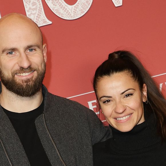 François Alu et sa compagne Denitsa Ikonomova - Avant-première du film "Hurlevent" au Grand Rex à Paris le 2 février 2026. © Coadic Guirec/Bestimage