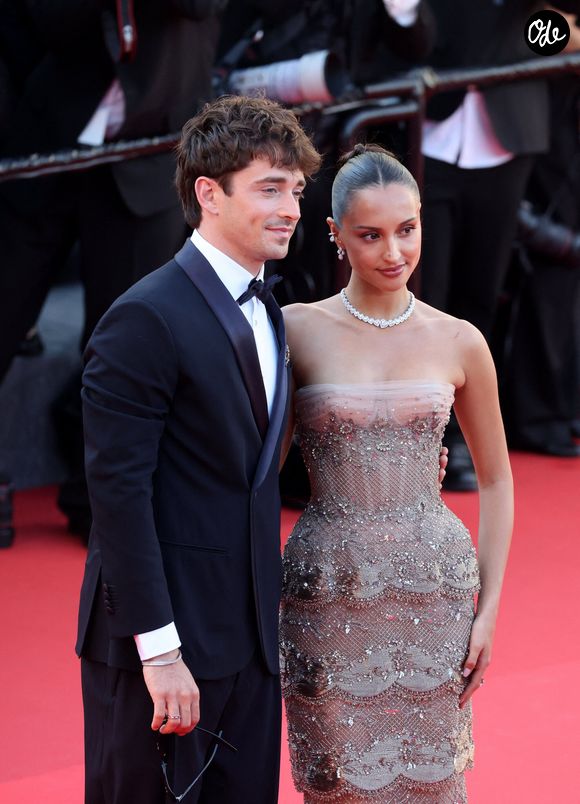 Charles Leclerc et sa femme Alexandra - Montée des marches du film " La vie d'une femme " lors du 79ème Festival International du Film de Cannes, le 13 mai 2026. © Jacovides-Moreau / Bestimage