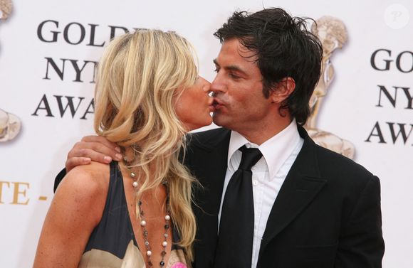 Filip Nikolic et sa petite amie posent pour des photos lors de la cérémonie de clôture du 47ème Festival de Télévision de Monte-Carlo qui s'est tenu à Monaco le 14 juin 2007. Photo par Denis Guignebourg/ABACAPRESS.COM