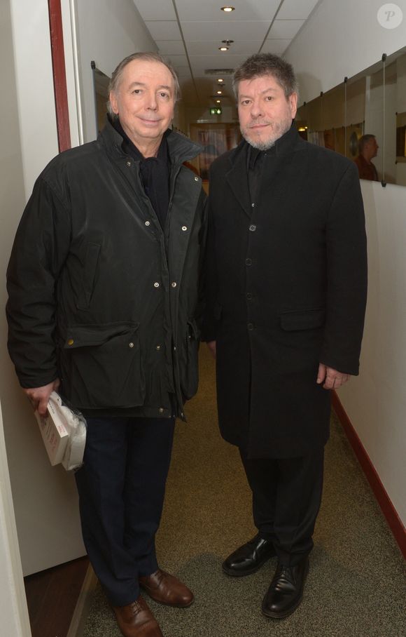 Duo comique séparé depuis dix ans, une réunion a toujours été espérée par Philippe Chevalier 

Philippe Chevalier et Regis Laspales lors de l'enregistrement de Vivement Dimanche à Paris, France, le 3 mars 2014. Photo by Max Colin/ABACAPRESS.COM