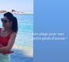 "Première plage pour mes petits pieds d’amour !", a écrit Flavie Péan sur Instagram en partageant plusieurs photos de cette escapade dans le Sud.

Capture du compte Instagram de Flavie Péan, le 9 juillet 2026.