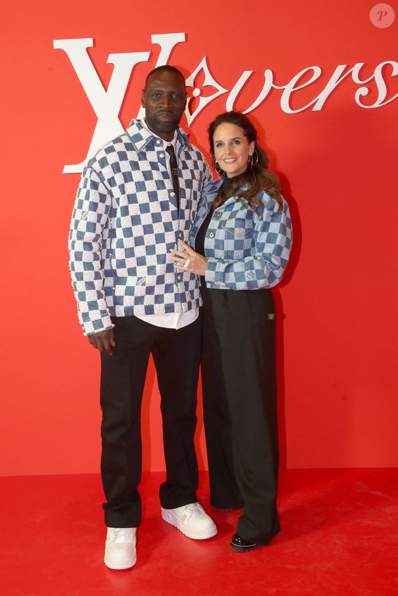 Omar Sy et sa femme Hélène Sy - Photocall du Défilé de mode Louis Vuitton Homme, Collection Automne-Hiver 2024/2025 dans le cadre de la Fashion Week de Paris, France, le 16 Janvier 2024.  © Bertrand Rindoff / Bestimage
