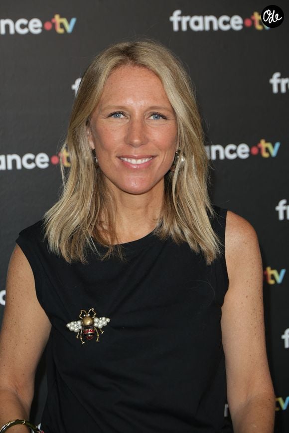 Agathe Lecaron au photocall de la conférence de presse de rentrée de France Télévisions à Paris, France, le 4 septembre 2024. © Coadic Guirec/Bestimage