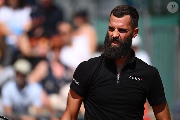 Benoit Paire (FRA) lors de son dernier match de qualification au Monaco Rolex Masters à Monte-Carlo, le 9 avril 2023. Photo par Corinne Dubreuil/ABACAPRESS.COM