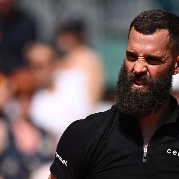 Benoit Paire (FRA) lors de son dernier match de qualification au Monaco Rolex Masters à Monte-Carlo, le 9 avril 2023. Photo par Corinne Dubreuil/ABACAPRESS.COM