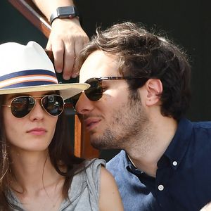 Le chanteur Vianney et sa compagne Catherine Robert assistent au tournoi de Roland-Garros 2018 - septième jour à Roland-Garros le 3 juin 2018 à Paris, France. Photo by Laurent Zabulon/ABACAPRESS.COM