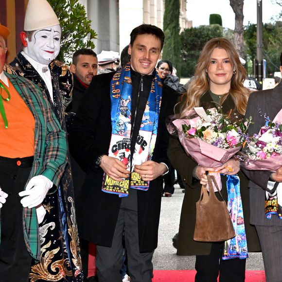 Louis Ducruet et Camille Gottlieb - La princesse Stéphanie de Monaco, ses enfants, Camille Gottlieb, Louis et Pauline Ducruet assistent au 48ème Festival international du Cirque de Monte-Carlo lors de la représentation du dimanche après-midi, le 18 janvier 2026. Le Festival se déroule jusqu'au 25 janvier. © Bruno Bebert/Pool Monaco/Bestimage