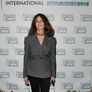 Valérie Lemercier présente son film "L'Arche de Noé" en compétition au festival international du film de Saint-Jean-de-Luz le 4 octobre 2023.
© Patrick Bernard / Bestimage