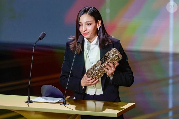 Nadia Melliti (Meilleur espoir féminin pour le film La Petite Dernière) lors de la 51ème cérémonie des César à l'Olympia à Paris, France, le 26 février 2025 © Borde-Jacovides/Bestimage