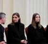 "Les gens n'osaient pas me proposer des choses de peur que pour le public, l'image de la Princesse soit plus forte que le rôle"
Le prince Emmanuel-Philibert de Savoie avec sa femme la princesse Clotilde Courau et leurs filles les princesses Vittoria et Luisa - Veillée funèbre du prince Victor-Emmanuel de Savoie, en l'Eglise de Sant'Uberto à Turin, en présence de sa veuve Marina Ricolfi-Doria, de son fils, le prince E-P. de Savoie avec sa femme la princesse Clotilde Courau et leurs filles les princesses Vittoria et Luisa, le 9 février 2024.
© Dominique Jacovides/Bestimage