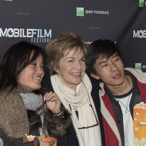 Véronique Jannot et sa fille adoptive Migmar - Mobile Film Festival au cinéma MK2 Bibliothèque à Paris, le 28 février 2017. 

© Pierre Perusseau/Bestimage