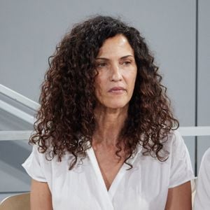 Linda Hardy en tribunes lors des Internationaux de France de tennis de Roland Garros 2023, à Paris, France, le 6 juin 2023. © Jacovides-Moreau/Bestimage