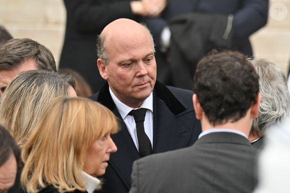 Le prince Serge de Yougoslavie - Sorties des obsèques de Didier Guillaume (ancien ministre de l'Agriculture entre 2018 et 2020 et ancien Ministre d'Etat de Monaco 2024–2025)  en la cathédrale Notre-Dame-Immaculée de Monaco le 23 janvier 2025. © Bruno Bebert/Bestimage