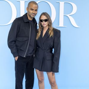 Tony Parker et sa compagne Agathe Teyssier Napoletano au photocall du défilé de mode féminine Dior printemps-été 2025 lors de la Fashion Week de Paris (PFW), à Paris, France, le 24 septembre 2024. © Olivier Borde/Bestimage