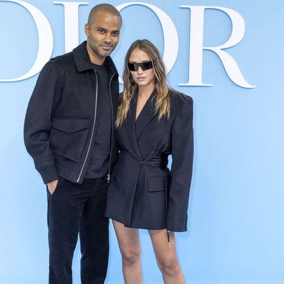 Tony Parker et sa compagne Agathe Teyssier Napoletano au photocall du défilé de mode féminine Dior printemps-été 2025 lors de la Fashion Week de Paris (PFW), à Paris, France, le 24 septembre 2024. © Olivier Borde/Bestimage