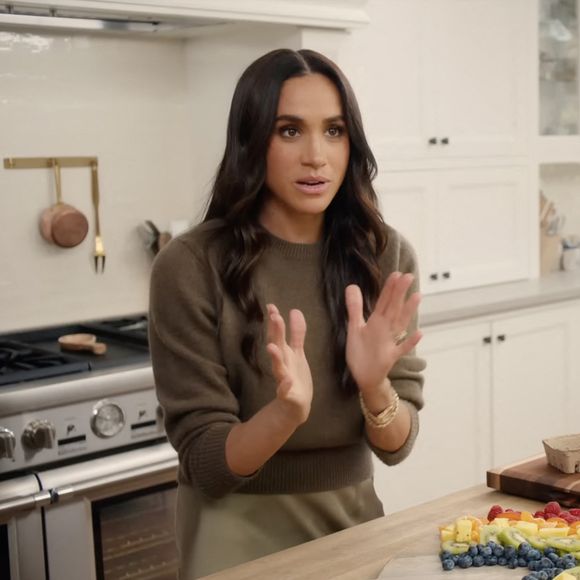 Pour rappel, la duchesse de Sussex s'est lancée, tout comme elle, dans le lifestyle

Capture d'écran de la série de Meghan Markle, "With Love, Meghan"
© JLPPA/Netflix