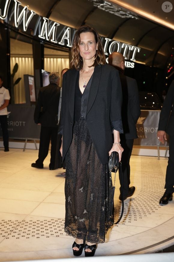 Camille Cottin lors d'une soirée au Marriott de Cannes.