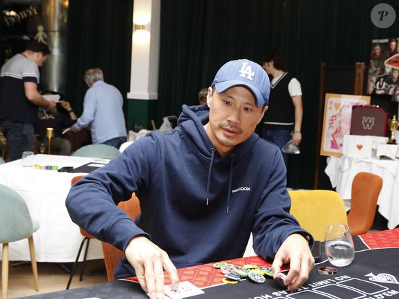 Exclusif  - Frédéric Chau  - Tournoi de Poker caritatif pour l'association "Marraine de Coeur" au restaurant "Le Petit Poucet" à Neuilly sur Seine le 28 avril 2025. © Marc Ausset-Lacroix/Bestimage
