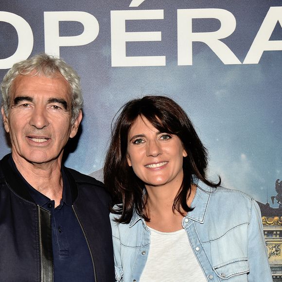 Estelle Denis et son compagnon Raymond Domenech - Les célébrités à la première de l'escape game grandeur nature "Inside Opéra" au Palais Garnier à Paris, France, le 4 juin 2018. © Veeren/Bestimage