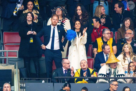 Le prince Harry, duc de Sussex, Meghan Markle, duchesse de Sussex lors de la cérémonie d'ouverture au BC Place Stadium au début des Invictus Games Vancouver Whistler 2025 au Canada. Vancouver, Canada le 8 février 2025. Photo by Mischa Schoemaker/ABACAPRESS.COM