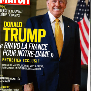 La Une du magazine Paris Match