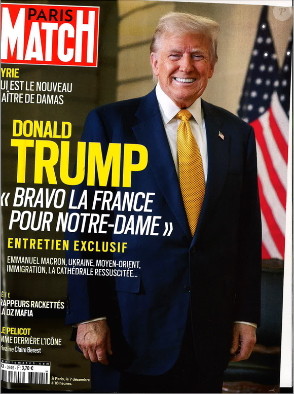 La Une du magazine Paris Match