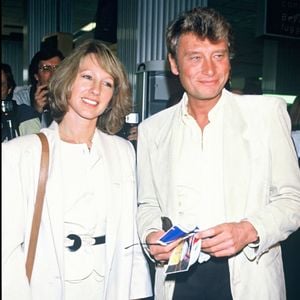 Johnny Hallyday et Nathalie Baye au festival de Cannes en 1984. © Bestimage
