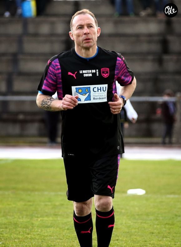 Jean-Pierre Papin - Les anciens joueurs internationaux et entraineurs participent au Match anciens des Girondins / Real Sociedad au profit de l'hôpital des enfants de Bordeaux, au stade de Saint-Medar-en-Jalles le 17 Mars 2018. © Patrick Bernard/Bestimage