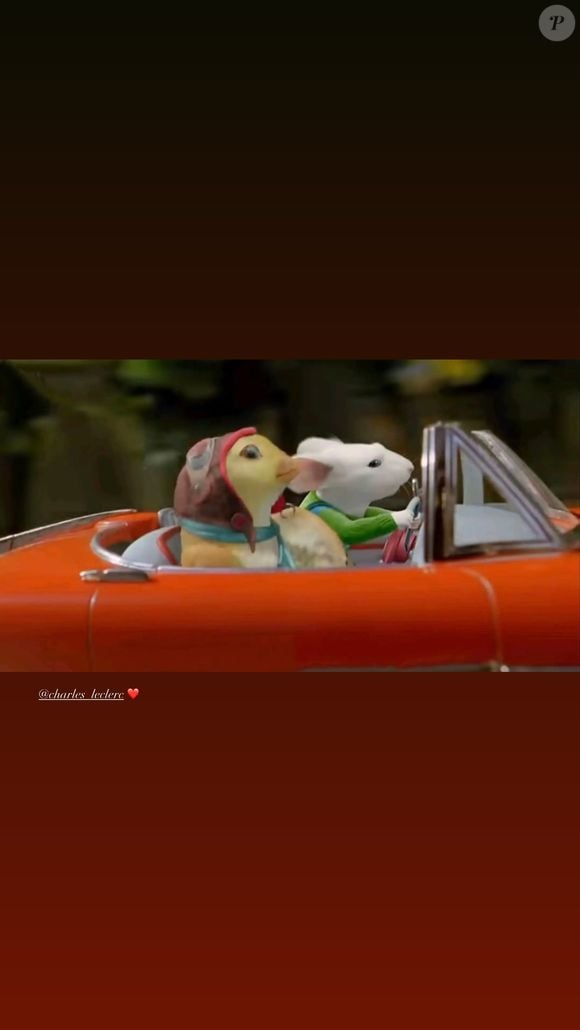 Alexandra Saint Mleux partage une image via sa story Instagram moins de 24h après son mariage avec Charles Leclerc