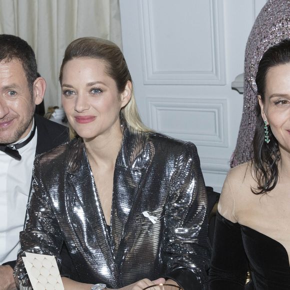 Dany Boon et Yaël, Marion Cotillard, Juliette Binoche - Dîner de la cérémonie des César au Fouquet's à Paris le 2 mars 2017. © Olivier Borde-Dominique Jacovides/Bestimage