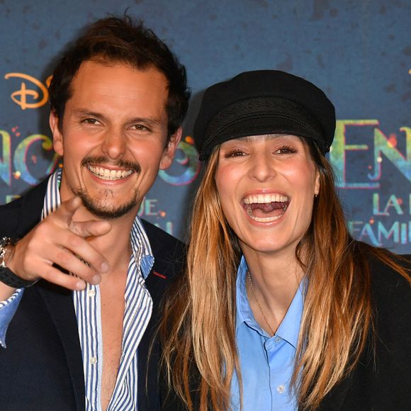 Juan Arbelaez et sa femme Laury Thilleman (Miss France 2011) - Avant-première du film "Encanto" de Disney au Grand Rex à Paris le 19 novembre 2021. © Veeren/Bestimage